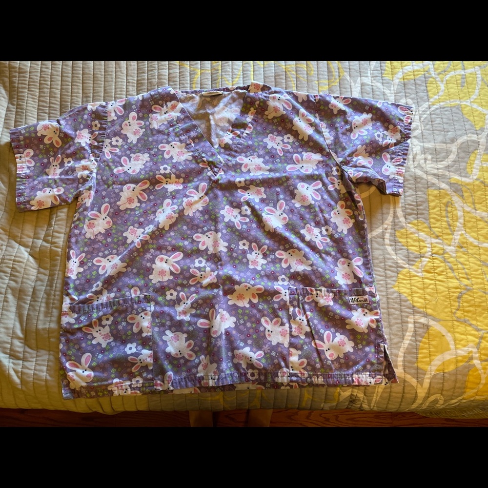 Easter scrub top